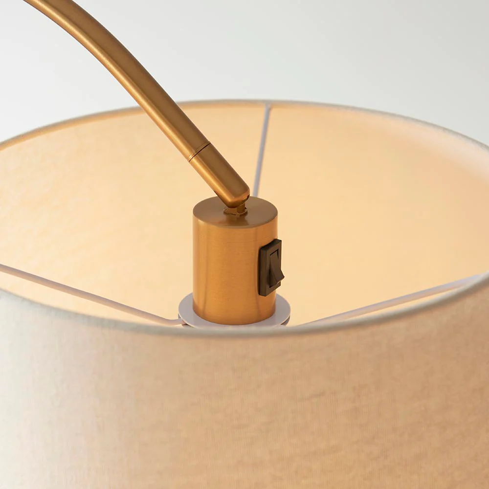 Spica Floor Lamp - Brass Finish E27 - Image 5