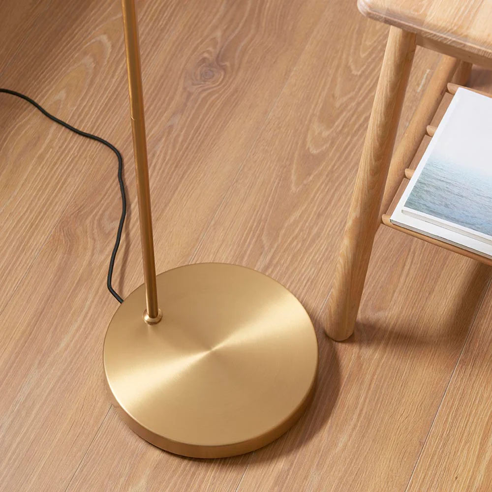 Spica Floor Lamp - Brass Finish E27 - Image 6
