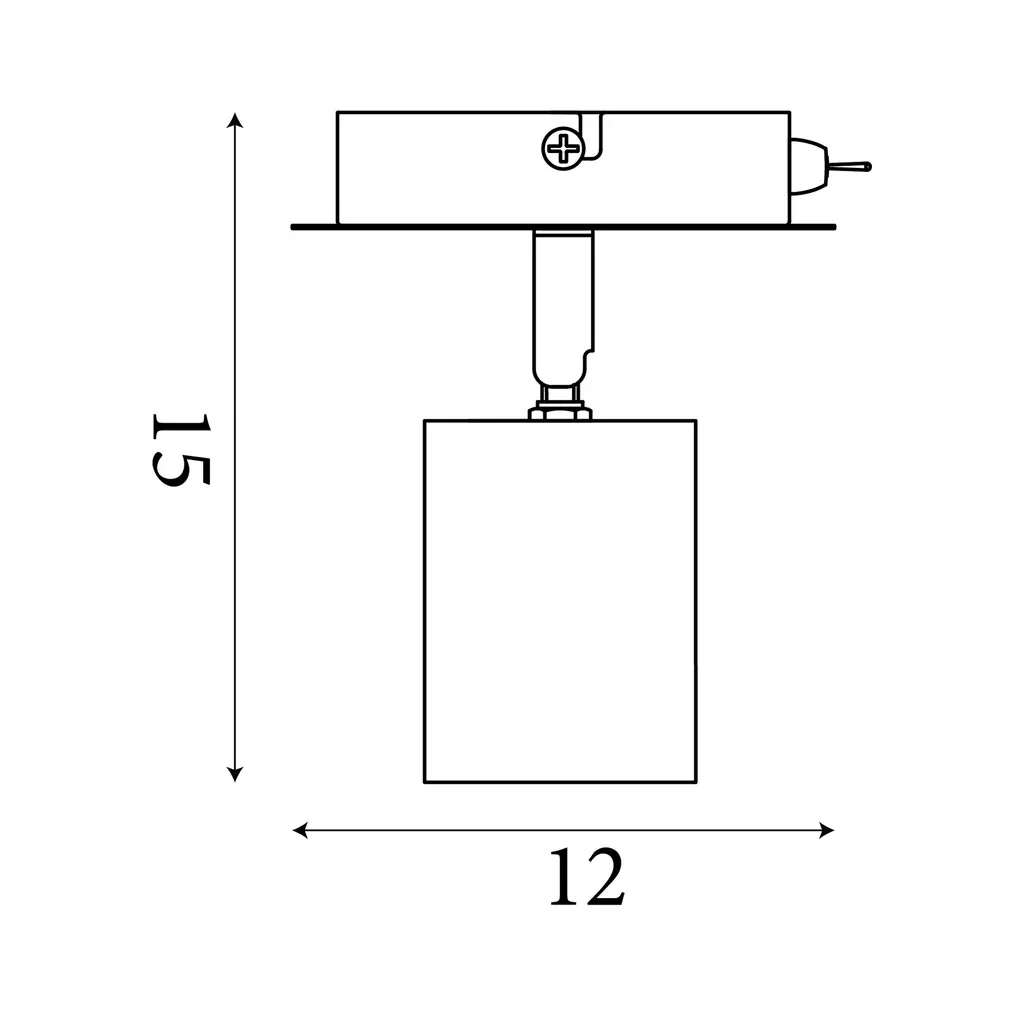 Spinny Spotlight Wall Light - Wood & Matt Black Metal - Image 3