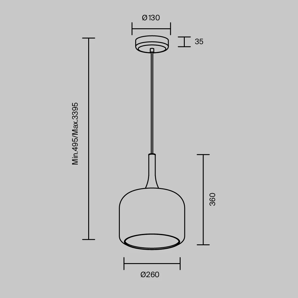 Spirito Pendant Light- Various Finishes - Image 4
