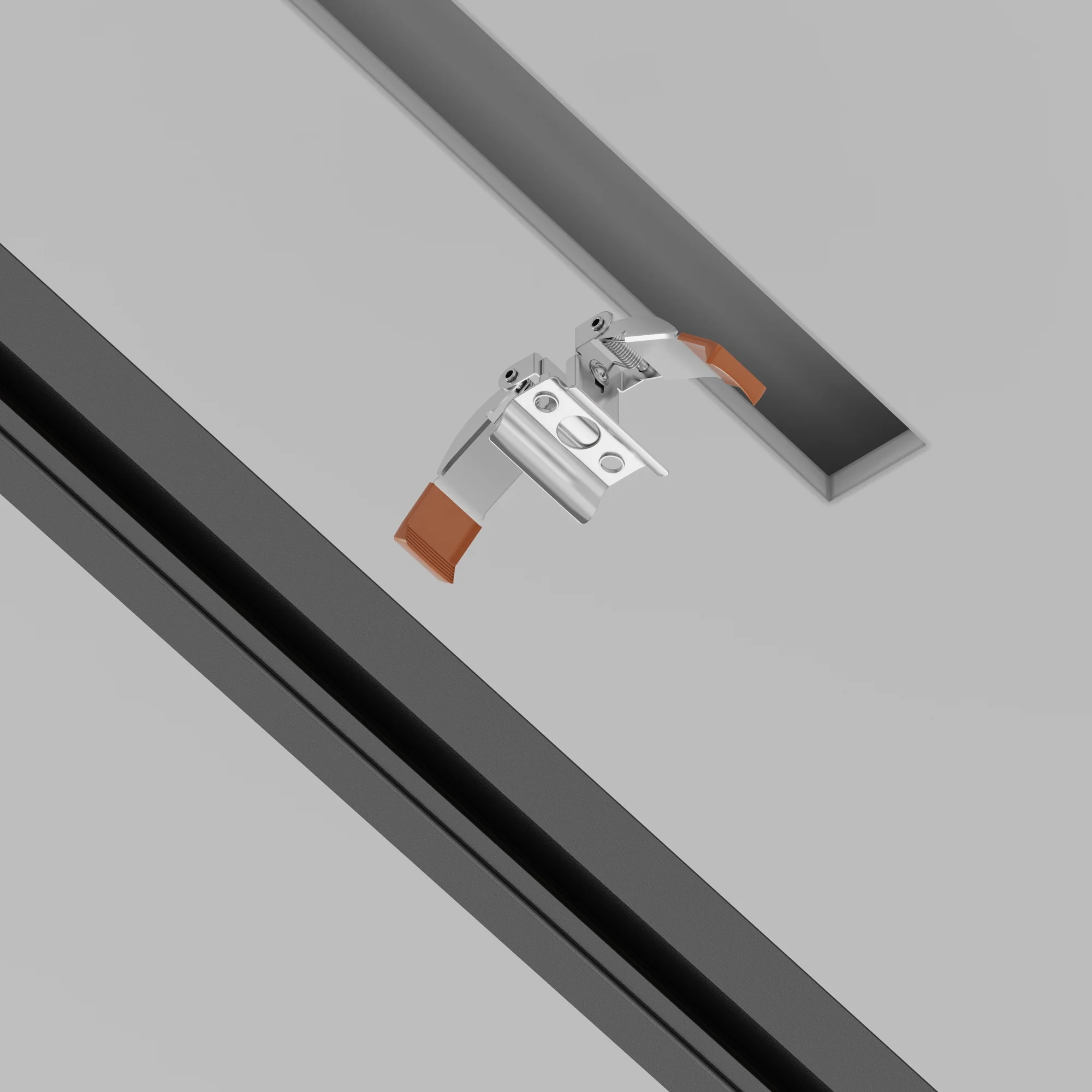 Spring holder Unity recessed silver Components for build-in track system - Image 4