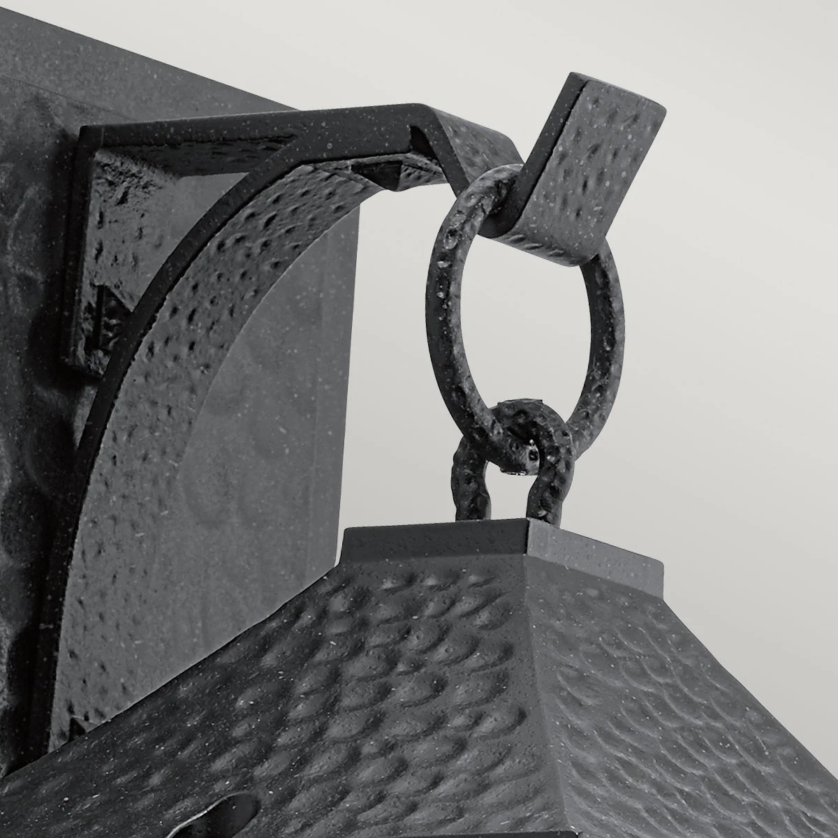 Springfield Small/Medium Wall Lantern - Distressed Black Finish - Image 6