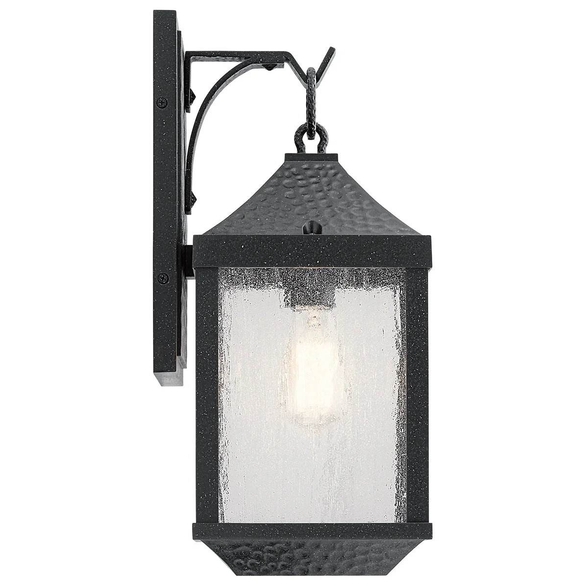 Springfield Small/Medium Wall Lantern - Distressed Black Finish - Image 8