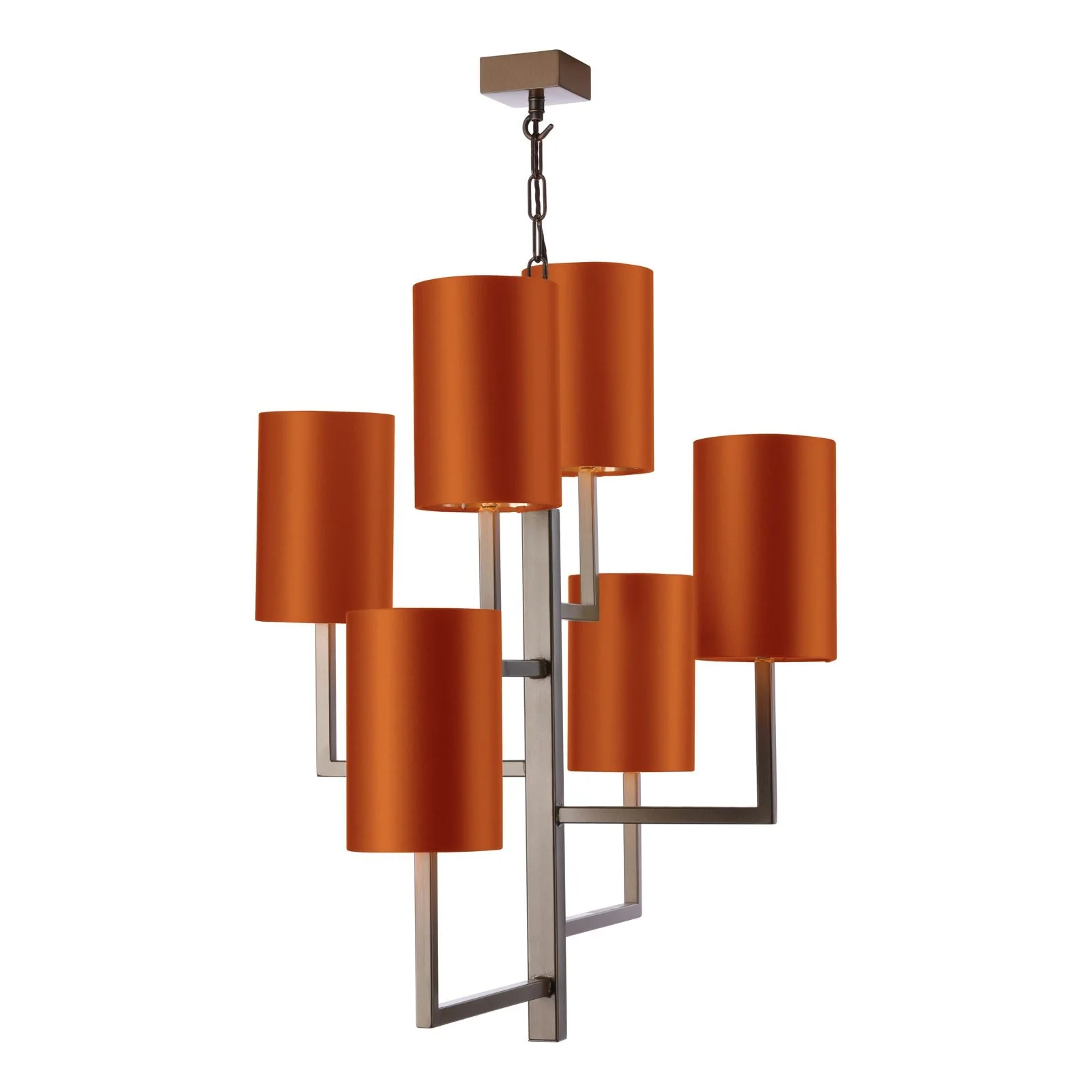 Spruce 6 Light Pendant in Bronze/Antique Silver Fitting Only - Image 3