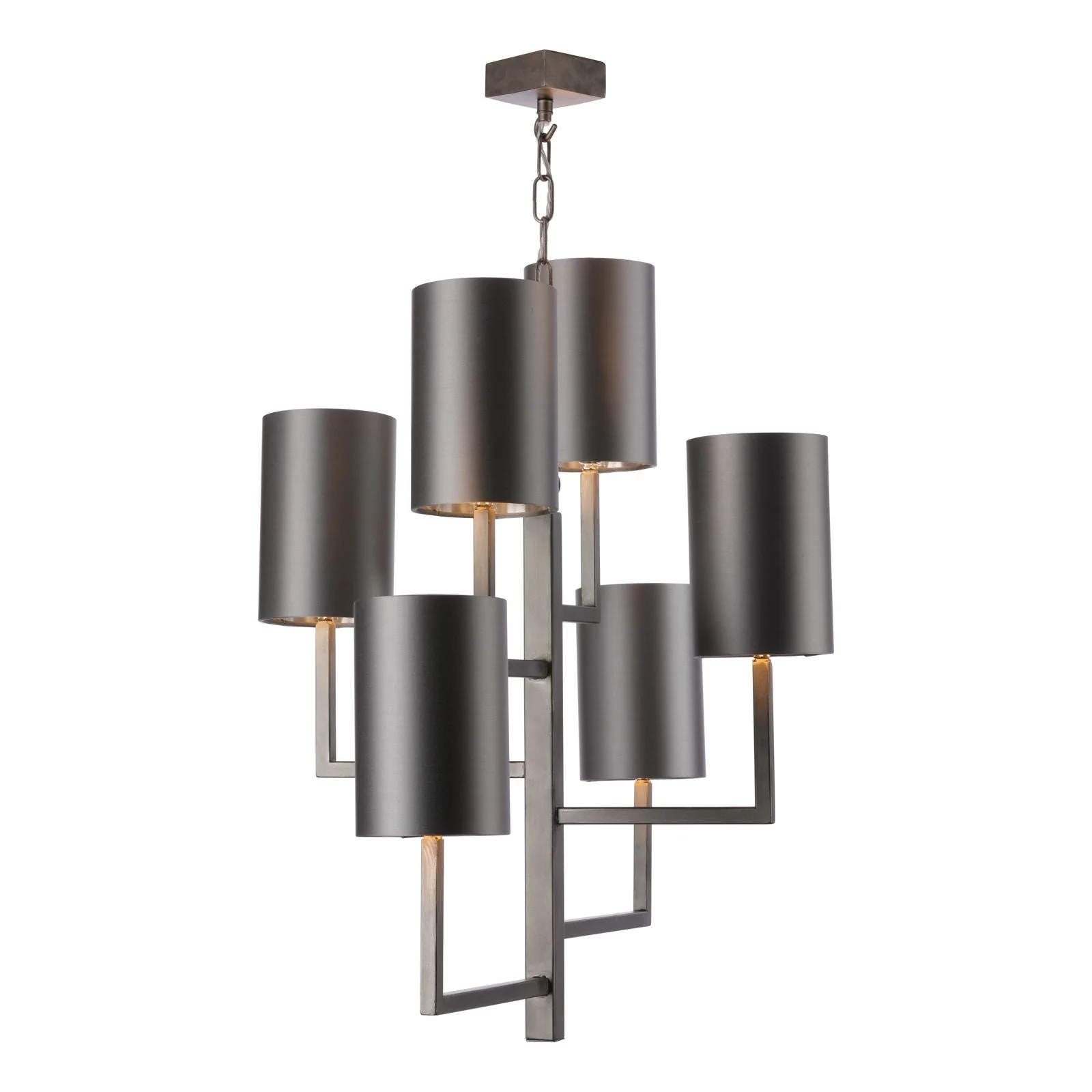 Spruce 6 Light Pendant in Bronze/Antique Silver Fitting Only - Image 4