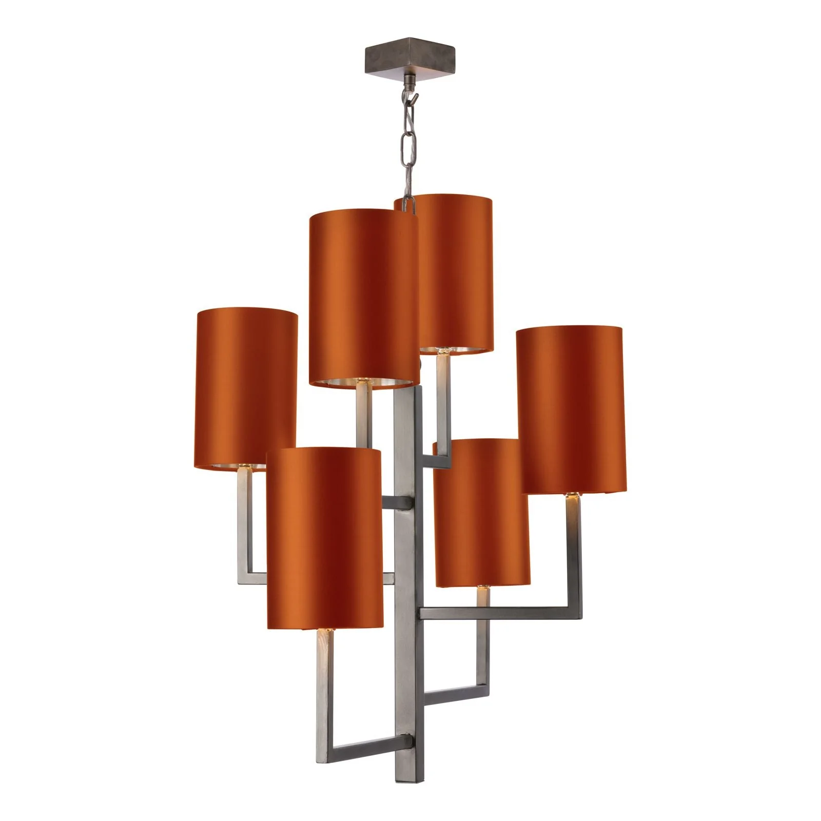 Spruce 6 Light Pendant in Bronze/Antique Silver Fitting Only - Image 5