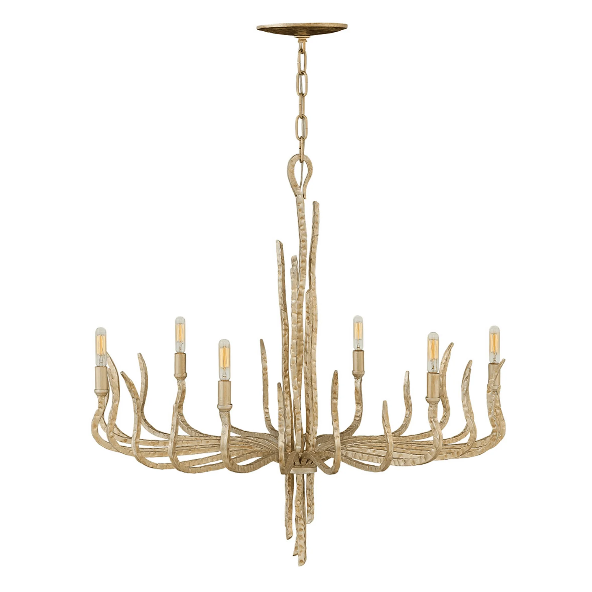 Spyre 6 Light Chandelier – Champagne Gold/Metallic Matte Bronze