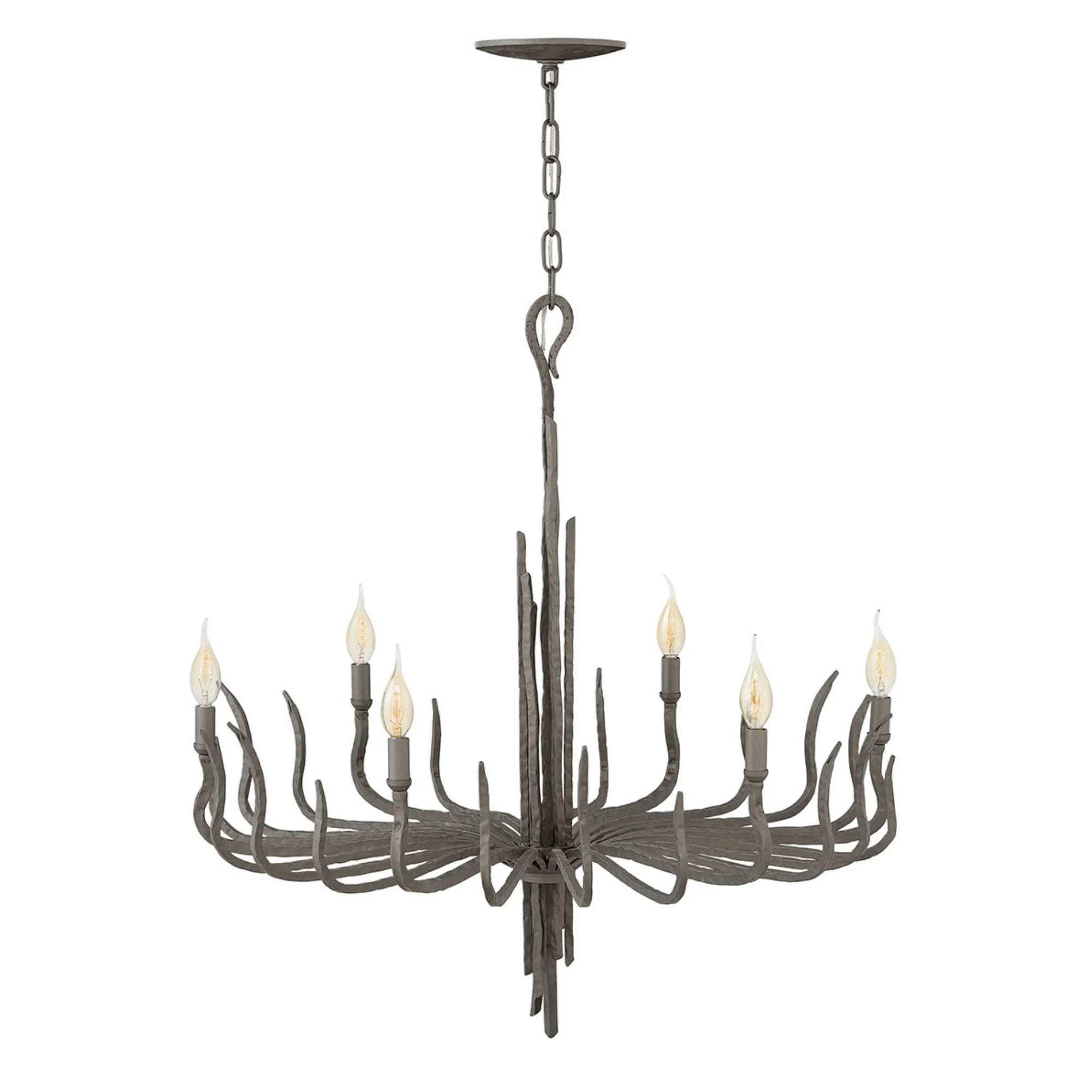 Spyre 6 Light Chandelier – Champagne Gold/Metallic Matte Bronze - Image 2