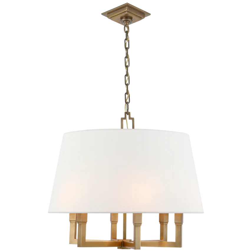 Square Tube Hanging Shade- Bronze/ Polished Nickel/ Antique Brass Finishes - Image 2
