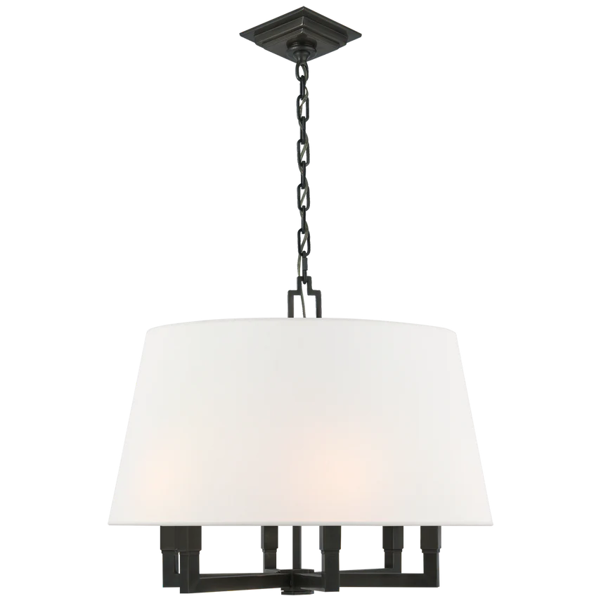 Square Tube Hanging Shade- Bronze/ Polished Nickel/ Antique Brass Finishes - Image 3