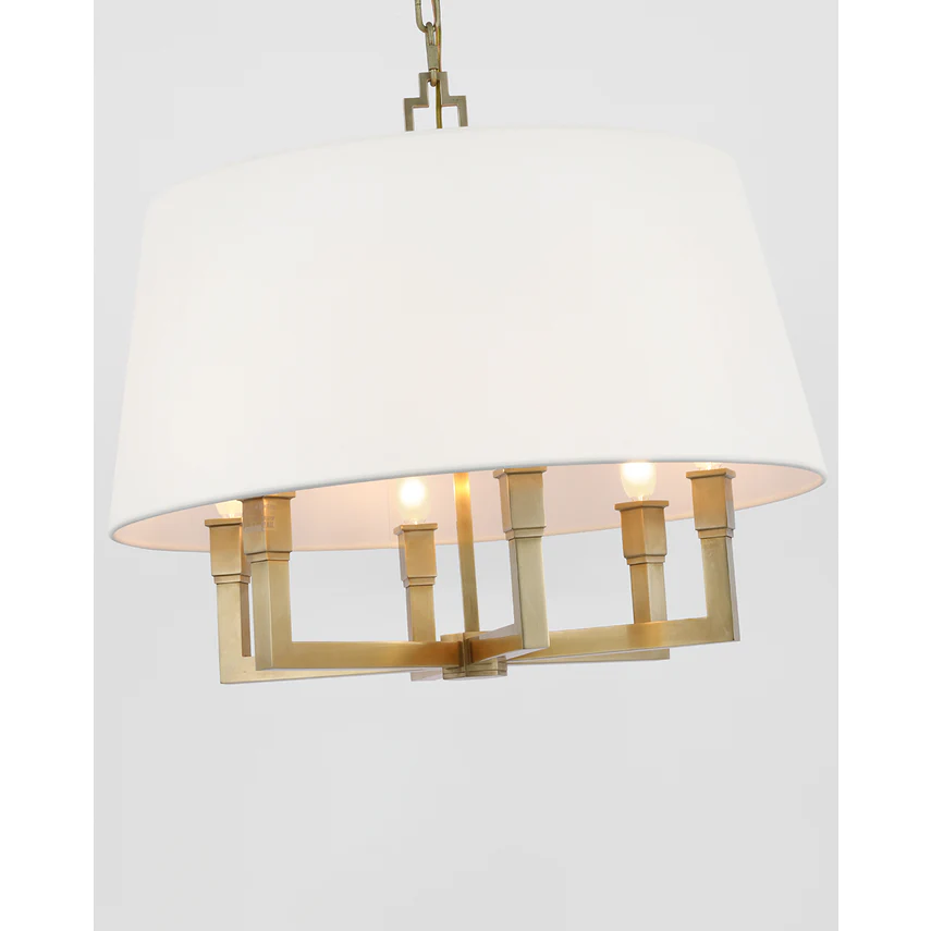 Square Tube Hanging Shade- Bronze/ Polished Nickel/ Antique Brass Finishes - Image 4