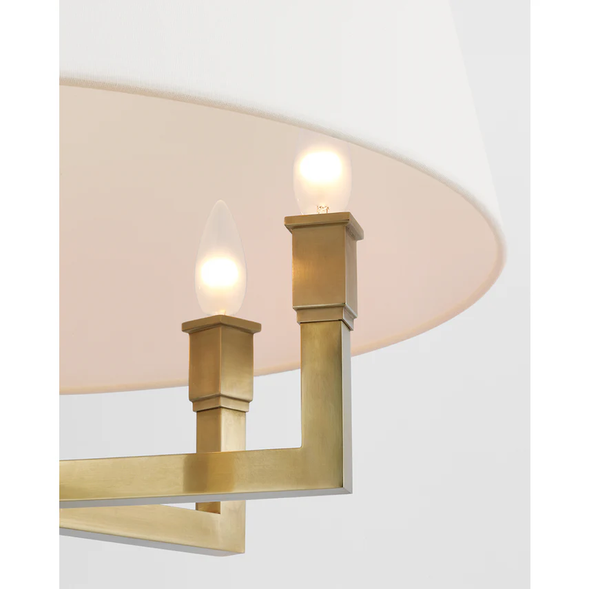 Square Tube Hanging Shade- Bronze/ Polished Nickel/ Antique Brass Finishes - Image 5