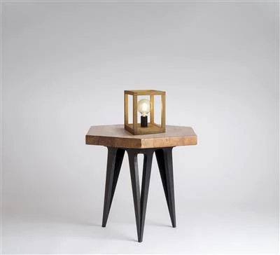 Square Wooden Table Lamp - Image 3