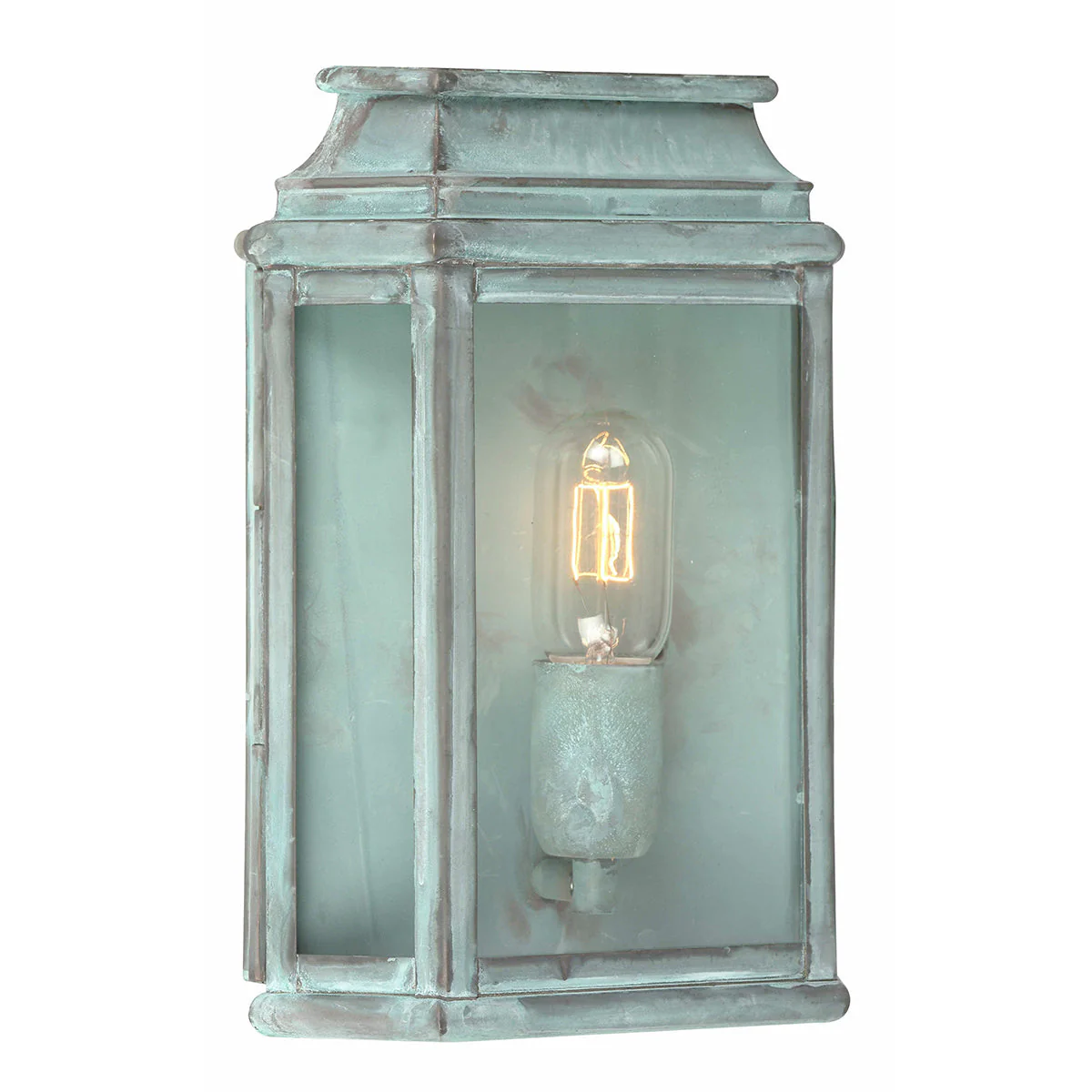 St Martins Medium/Large Wall Lantern - Aged Brass/Polished Nickel/Verdigris Finish - Image 13
