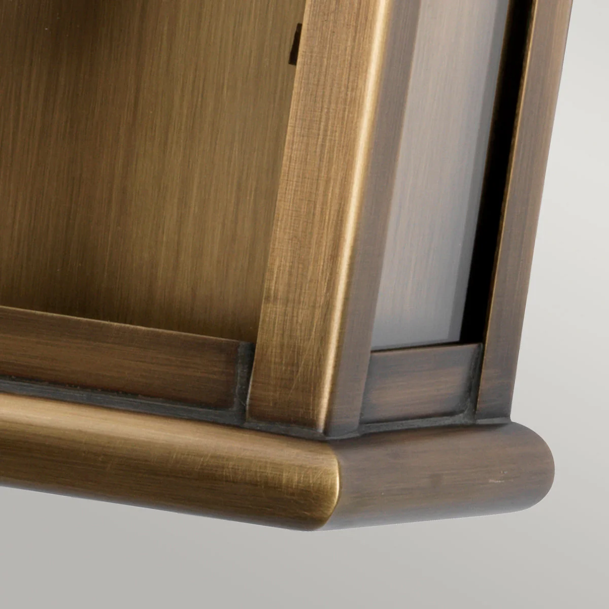 St Martins Medium/Large Wall Lantern - Aged Brass/Polished Nickel/Verdigris Finish - Image 4