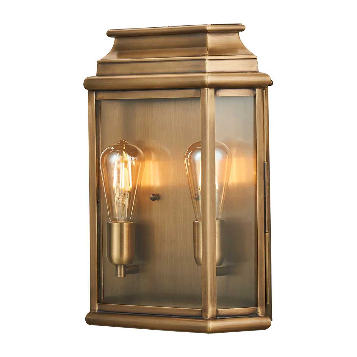 St Martins Medium/Large Wall Lantern - Aged Brass/Polished Nickel/Verdigris Finish - Image 5