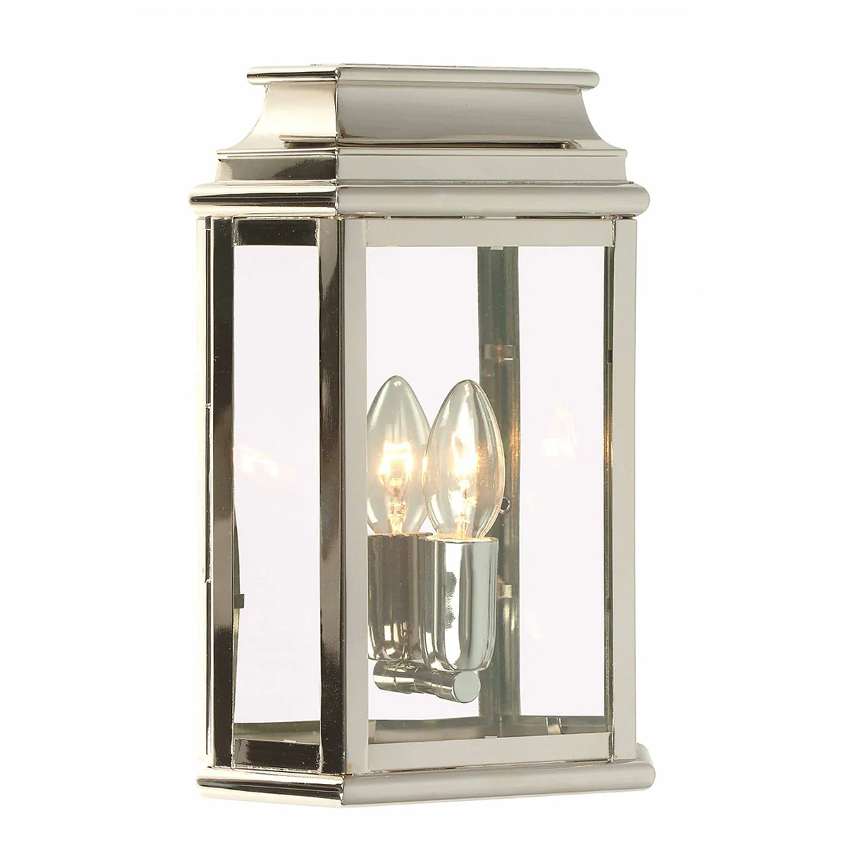 St Martins Medium/Large Wall Lantern - Aged Brass/Polished Nickel/Verdigris Finish - Image 9