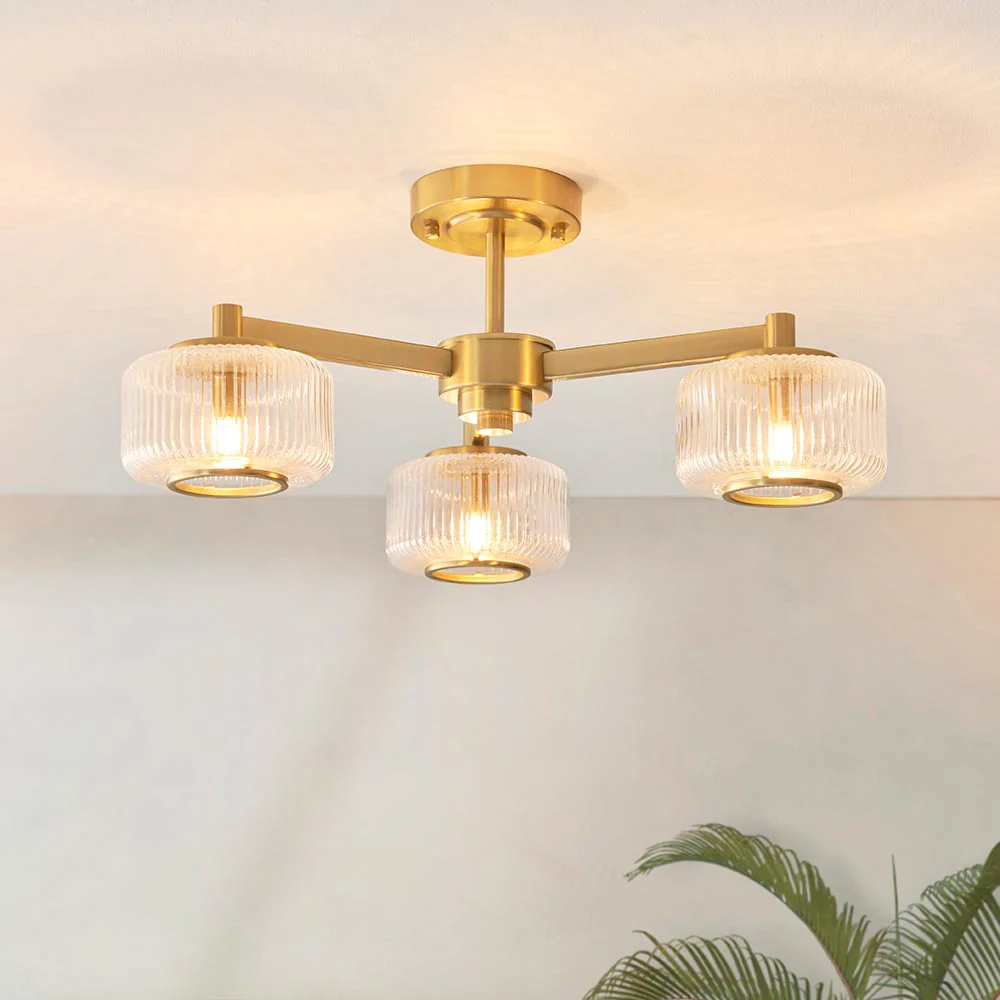 Sorrell 3lt Semi Flush Ceiling Light - Image 2