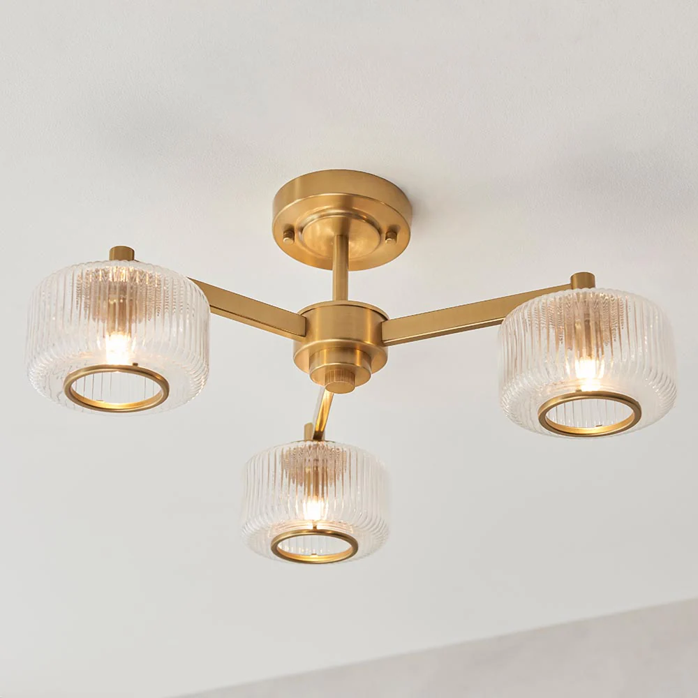 Sorrell 3lt Semi Flush Ceiling Light - Image 4