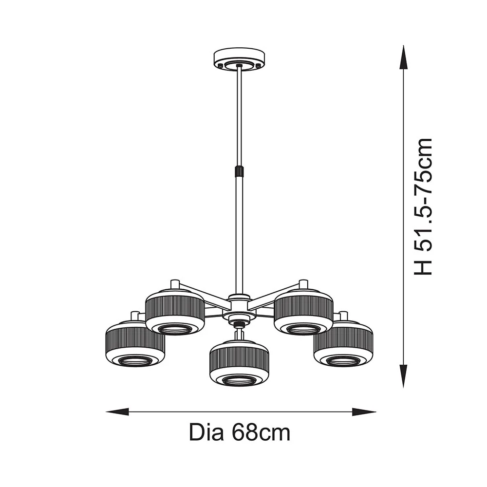 Sorrell 5lt Centre Ceiling Light - Image 6