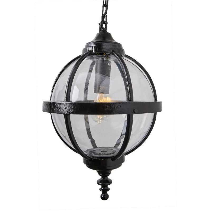 Stanhope Victorian globe Outdoor Pendant - Cast Iron - Image 3