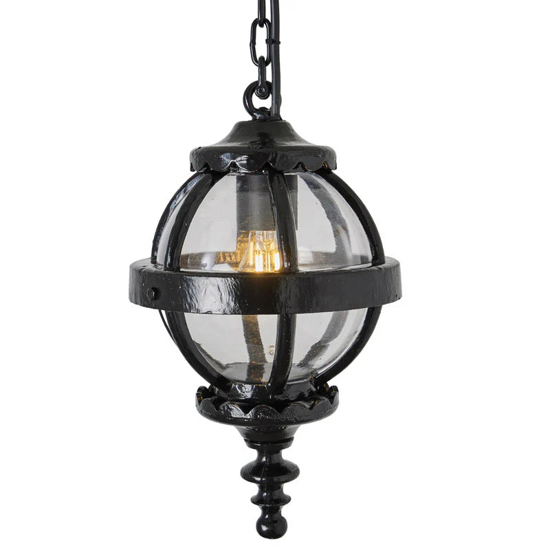 Stanhope Victorian globe Outdoor Pendant - Cast Iron - Image 4