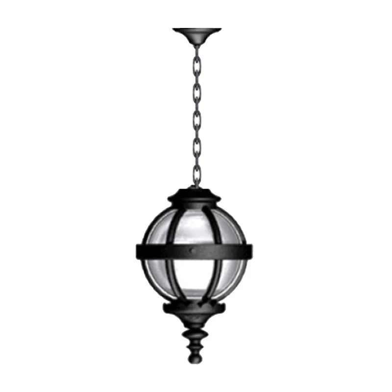 Stanhope Victorian globe Outdoor Pendant - Cast Iron - Image 6