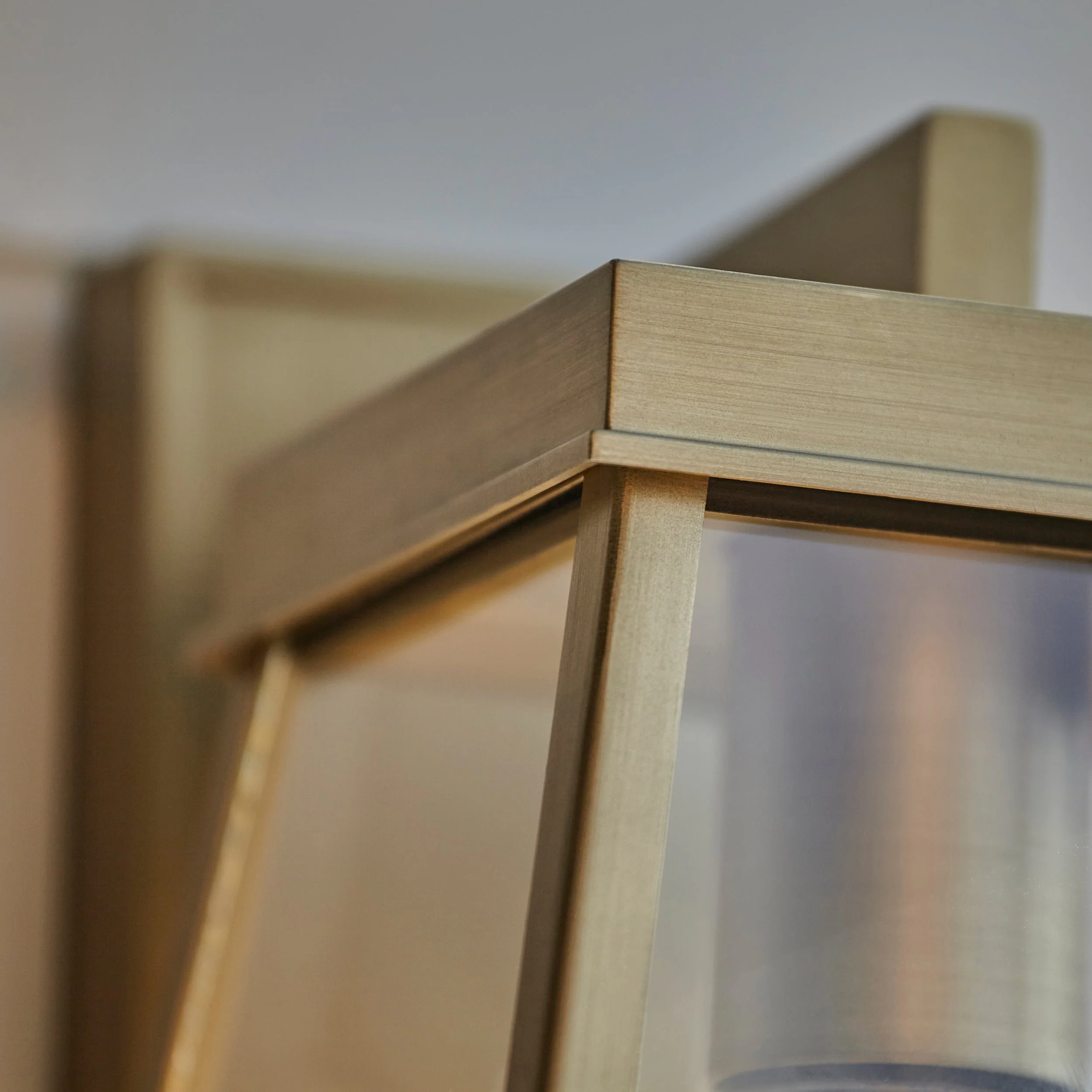 Stanley Outdoor Wall Light - Matt Black / Brushed Gold - Image 14