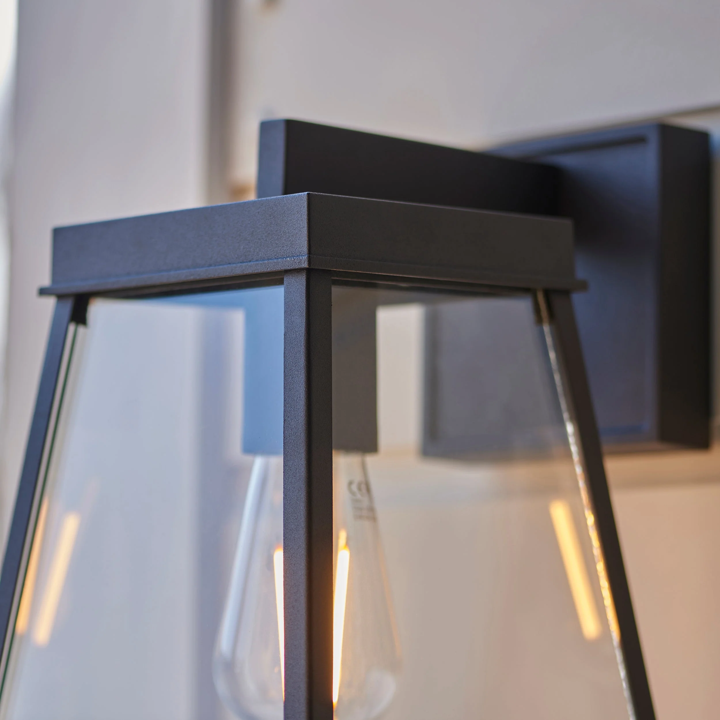 Stanley Outdoor Wall Light - Matt Black / Brushed Gold - Image 19