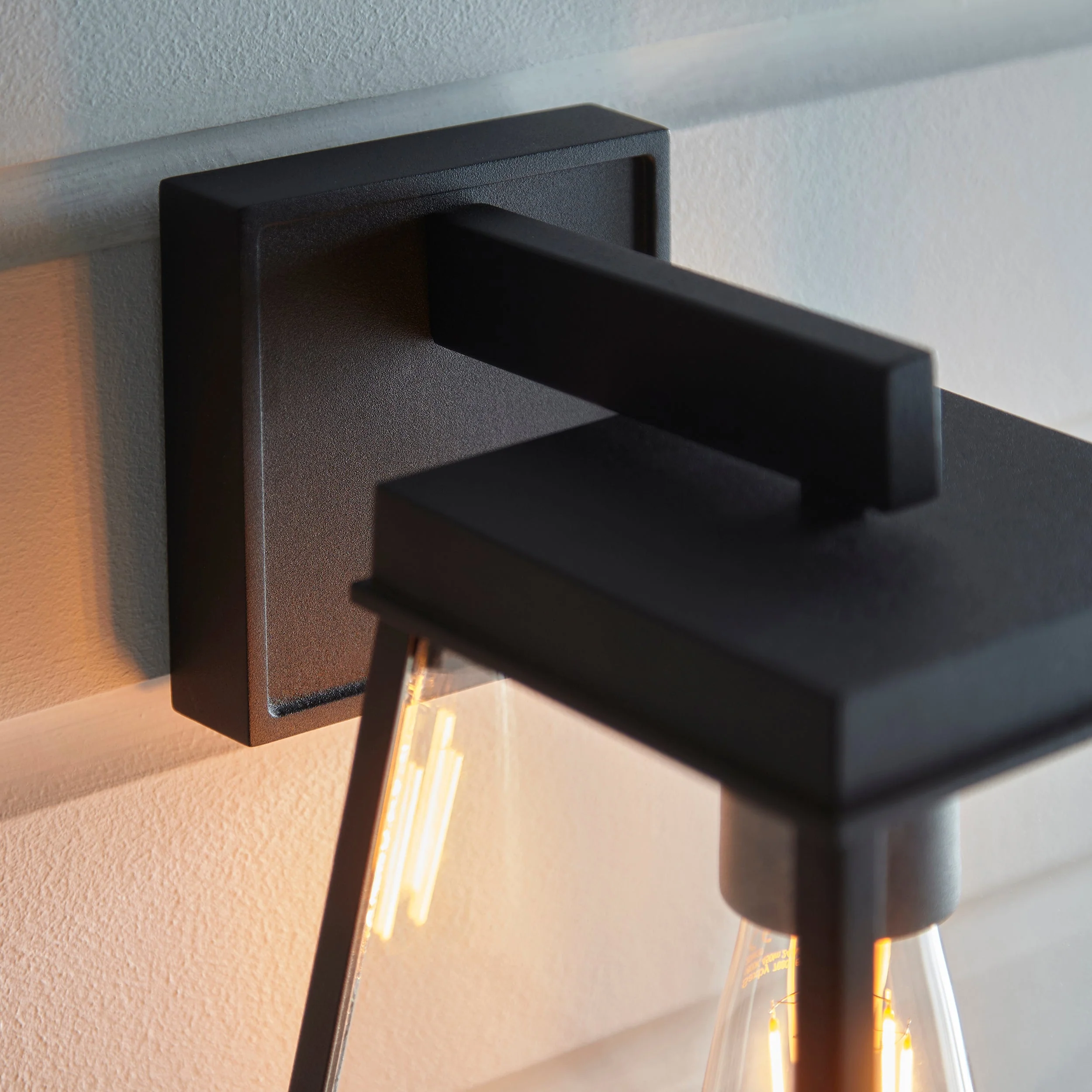 Stanley Outdoor Wall Light - Matt Black / Brushed Gold - Image 20