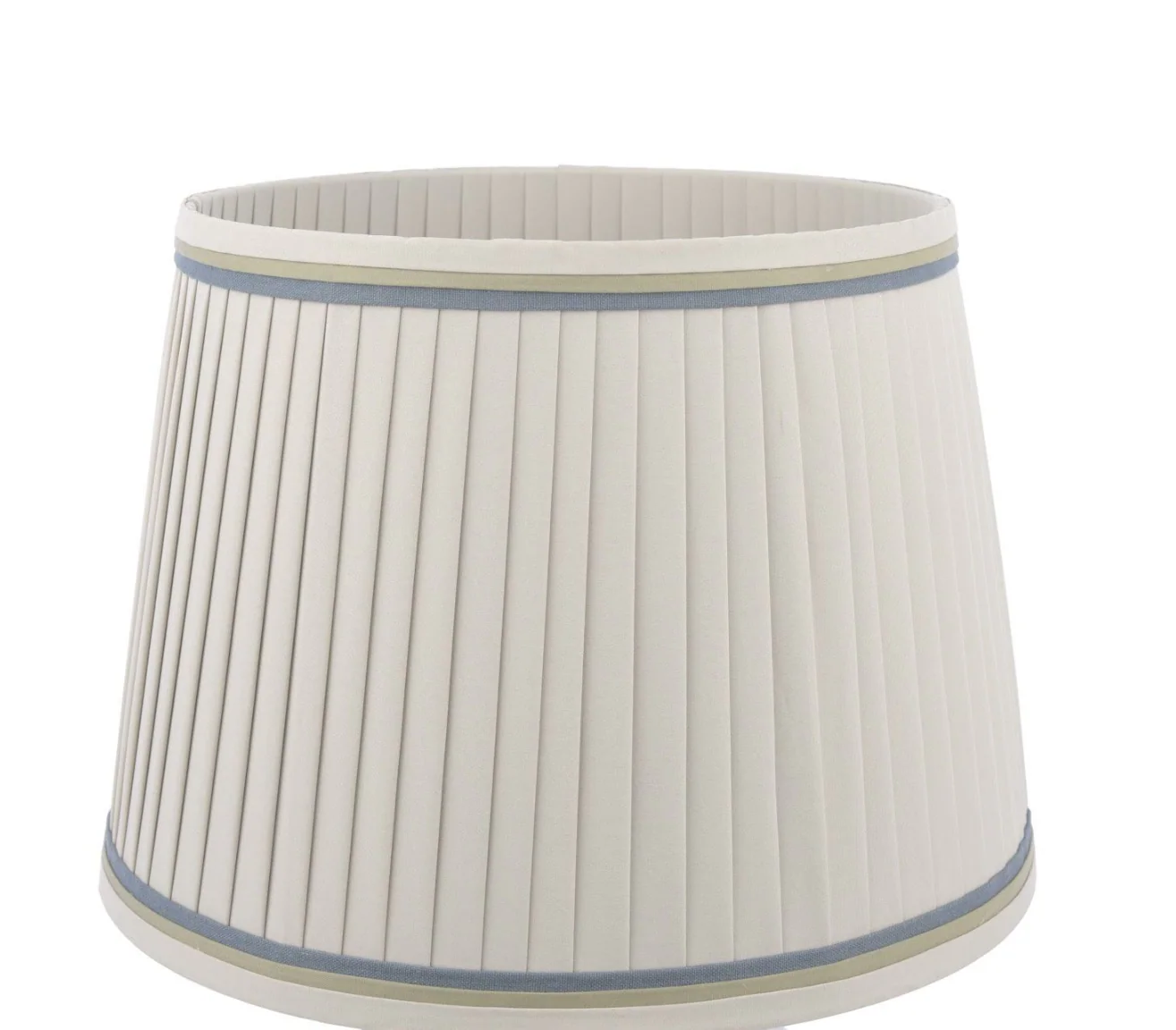 Stannard Table Lamp- Blue Ceramic With Shade - Image 4