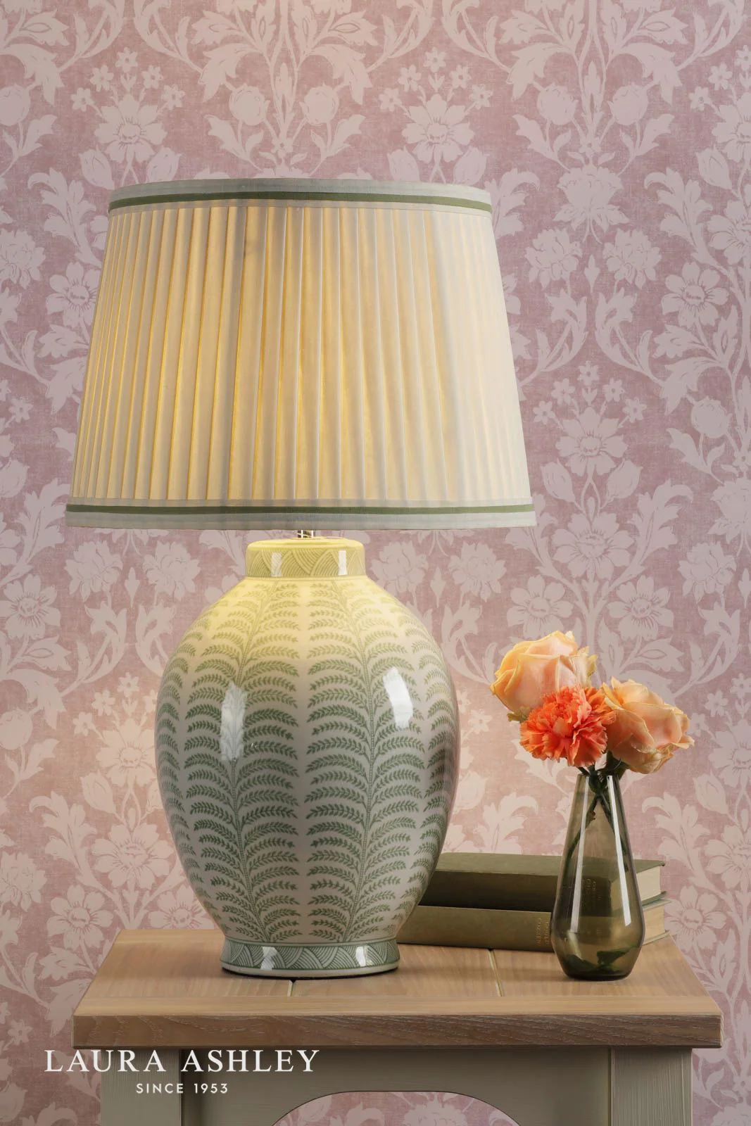 Stannard Table Lamp - Green & Chrome - Image 2