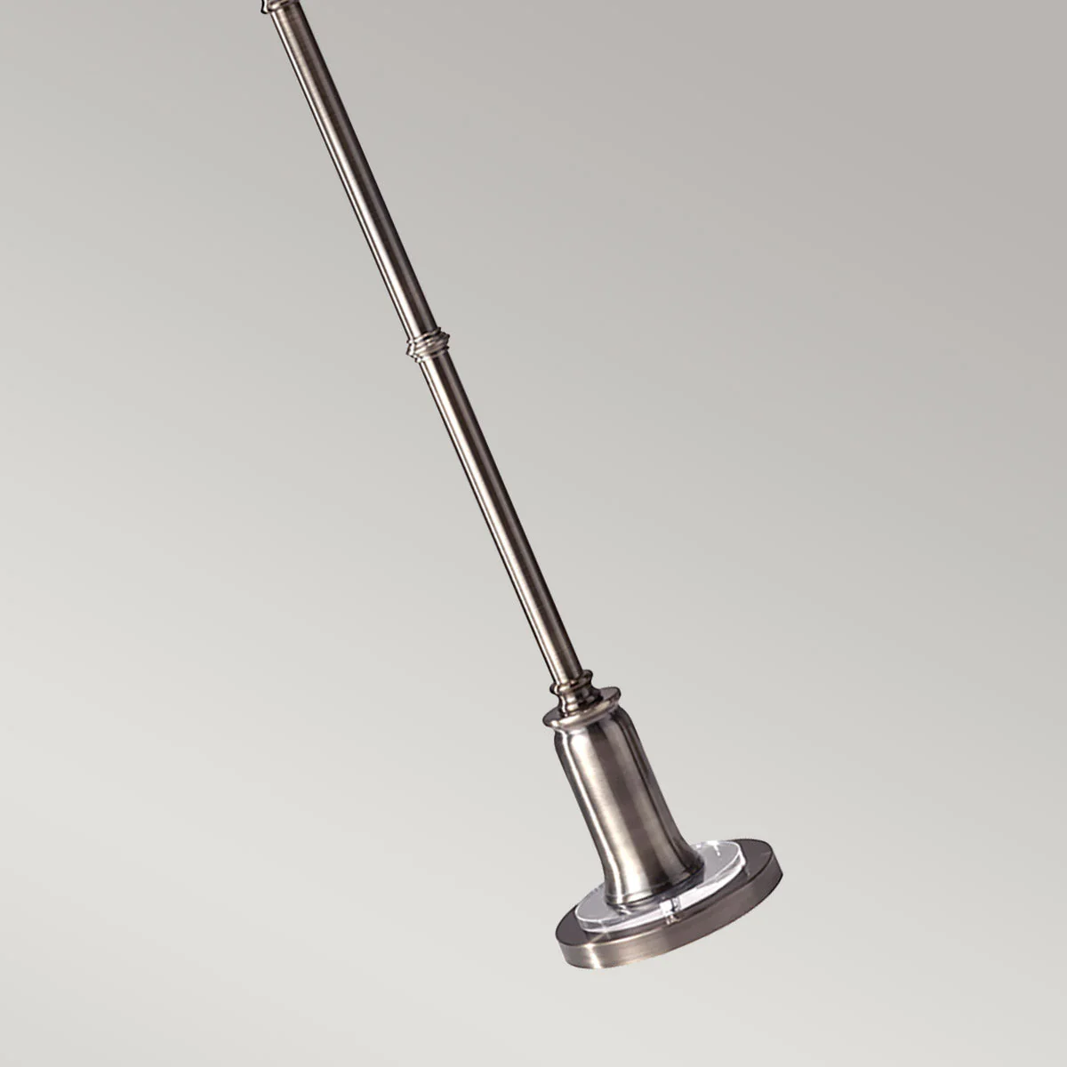Stateroom 2 Light Floor Lamp - Antique Nickel/Bali Brass with True White Shade E27 - Image 4
