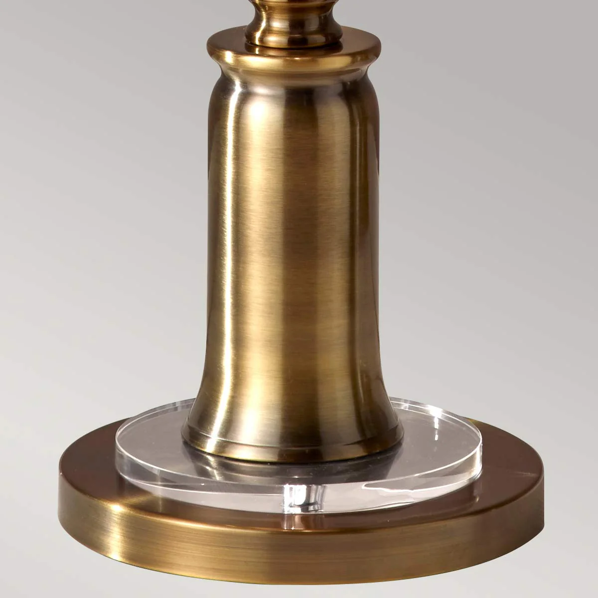 Stateroom 2 Light Floor Lamp - Antique Nickel/Bali Brass with True White Shade E27 - Image 5