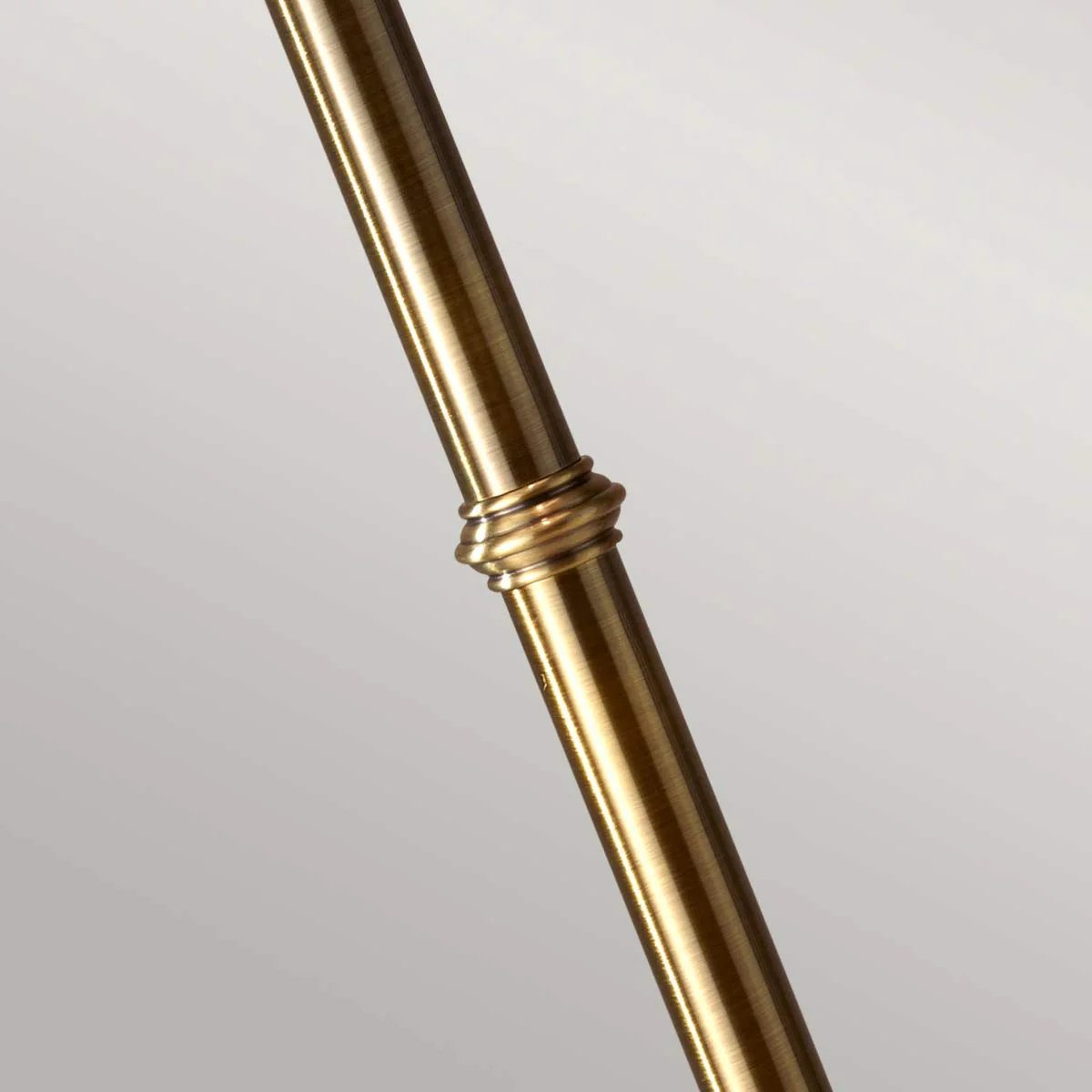Stateroom 2 Light Floor Lamp - Antique Nickel/Bali Brass with True White Shade E27 - Image 6
