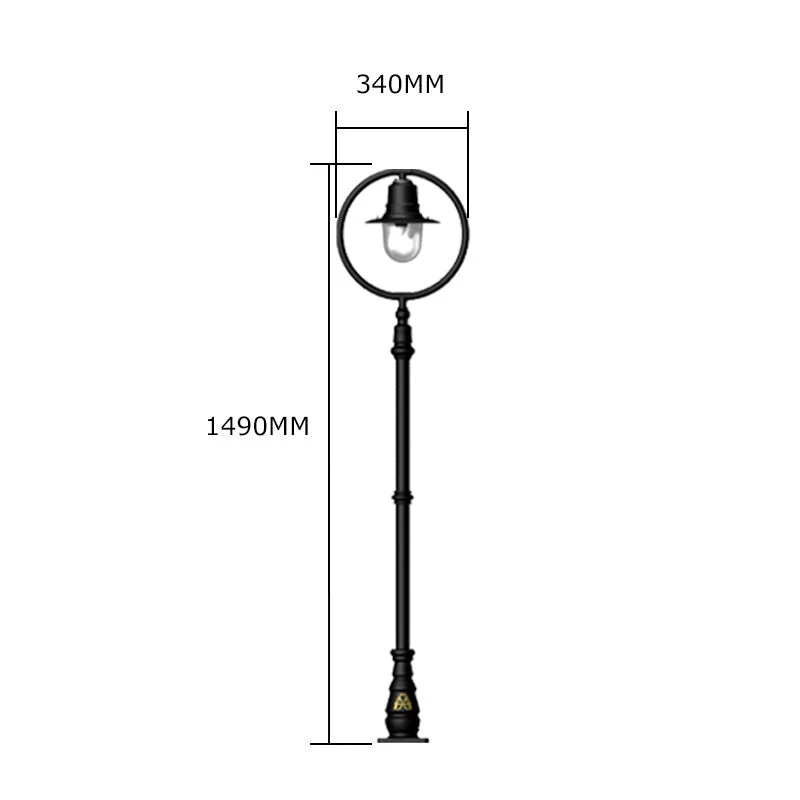 Station Master 1Lt Lamp Post - Cast Iron/Copper - Image 27