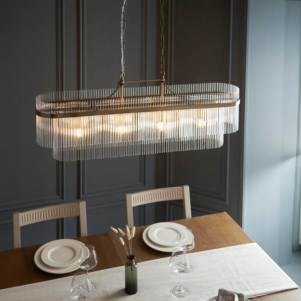Stefan 4Lt Linear Pendant - Antique Brass - Image 2