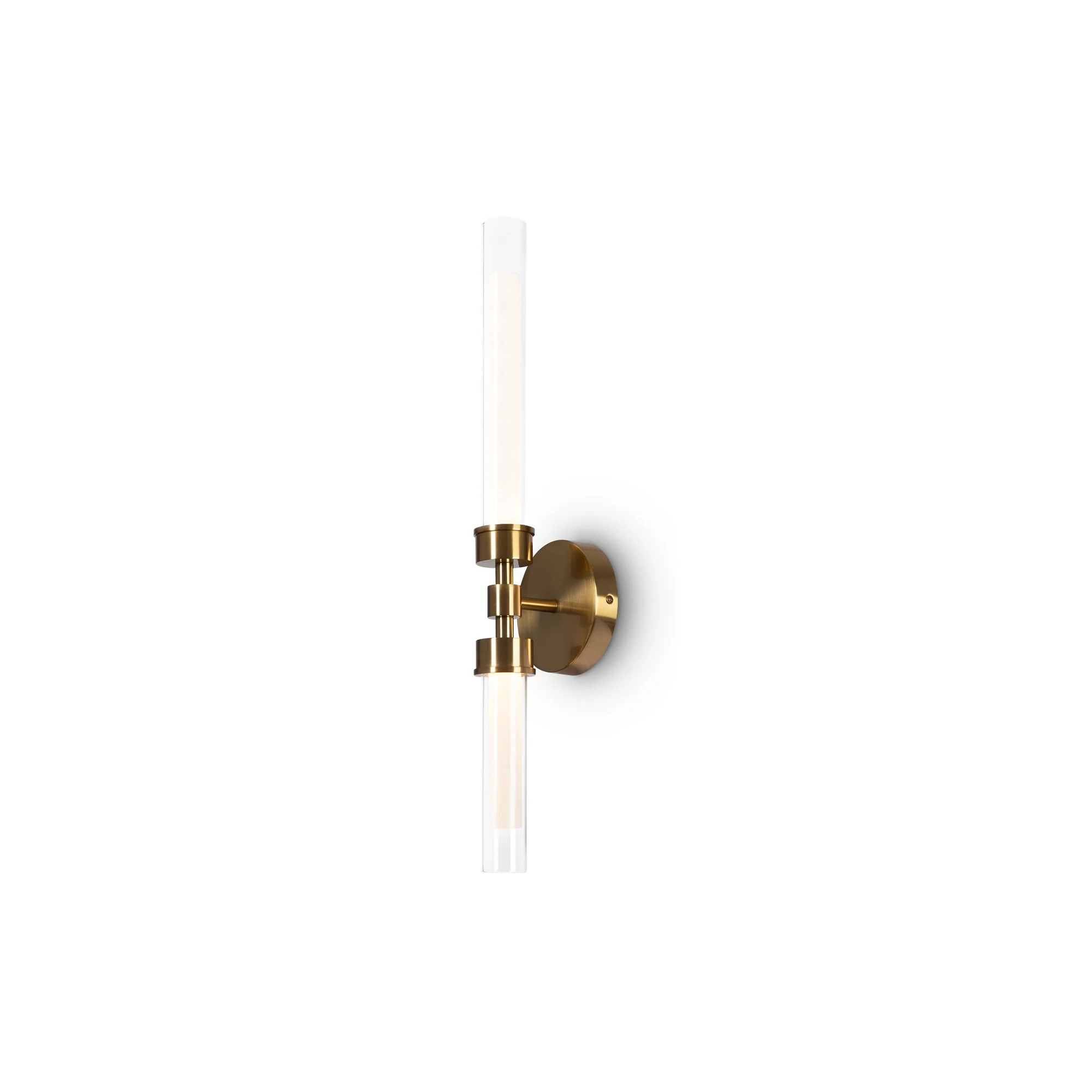 Stelo Indoor LED Wall Light - Brass/Black Finish - Image 2