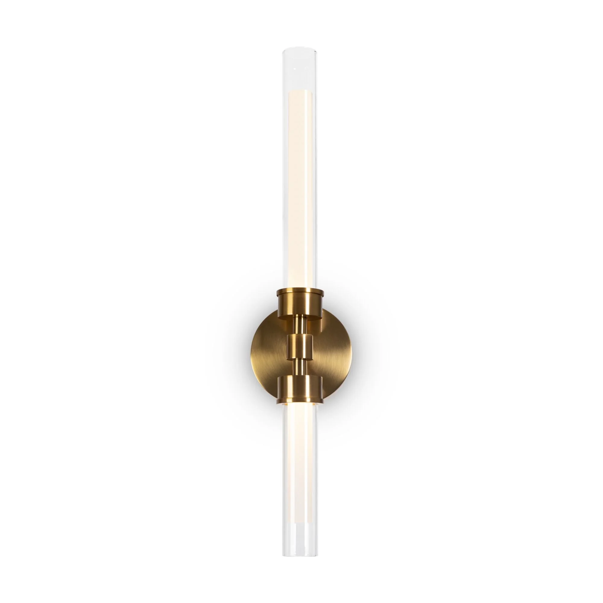 Stelo Indoor LED Wall Light - Brass/Black Finish - Image 3