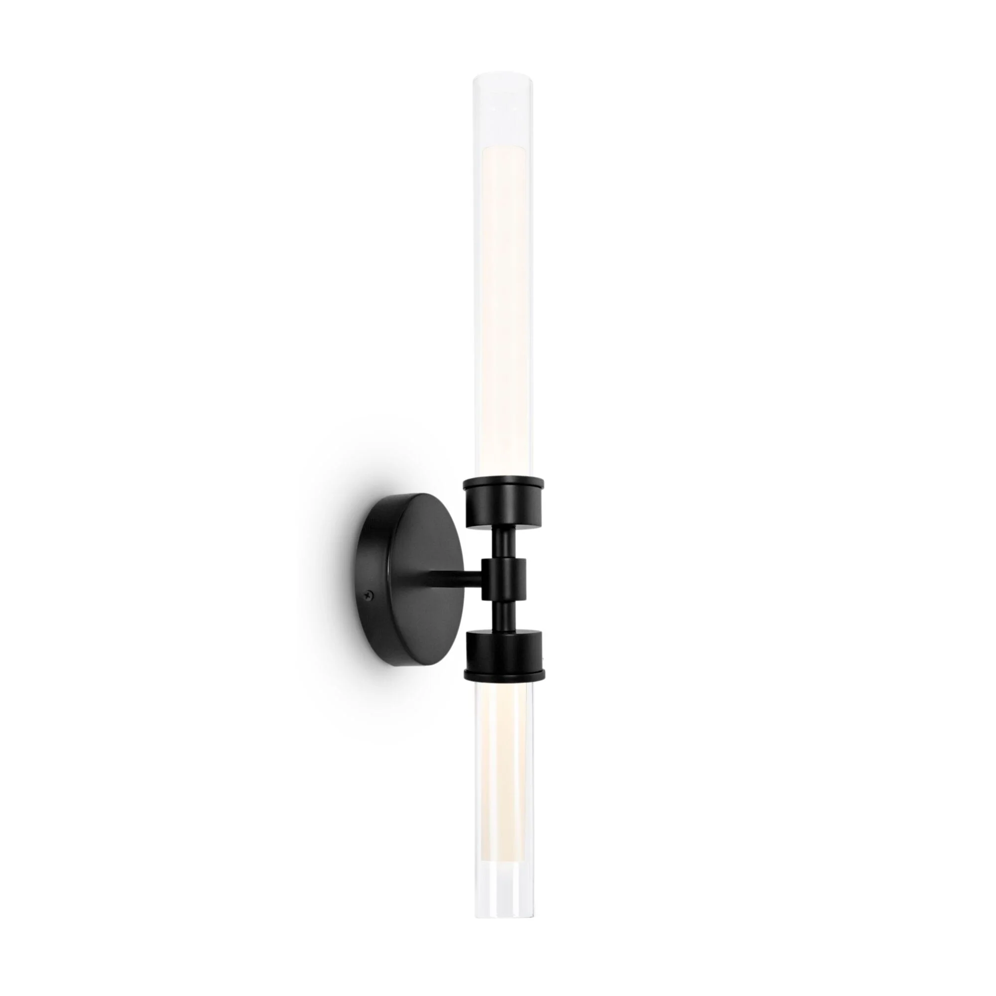 Stelo Indoor LED Wall Light - Brass/Black Finish - Image 4