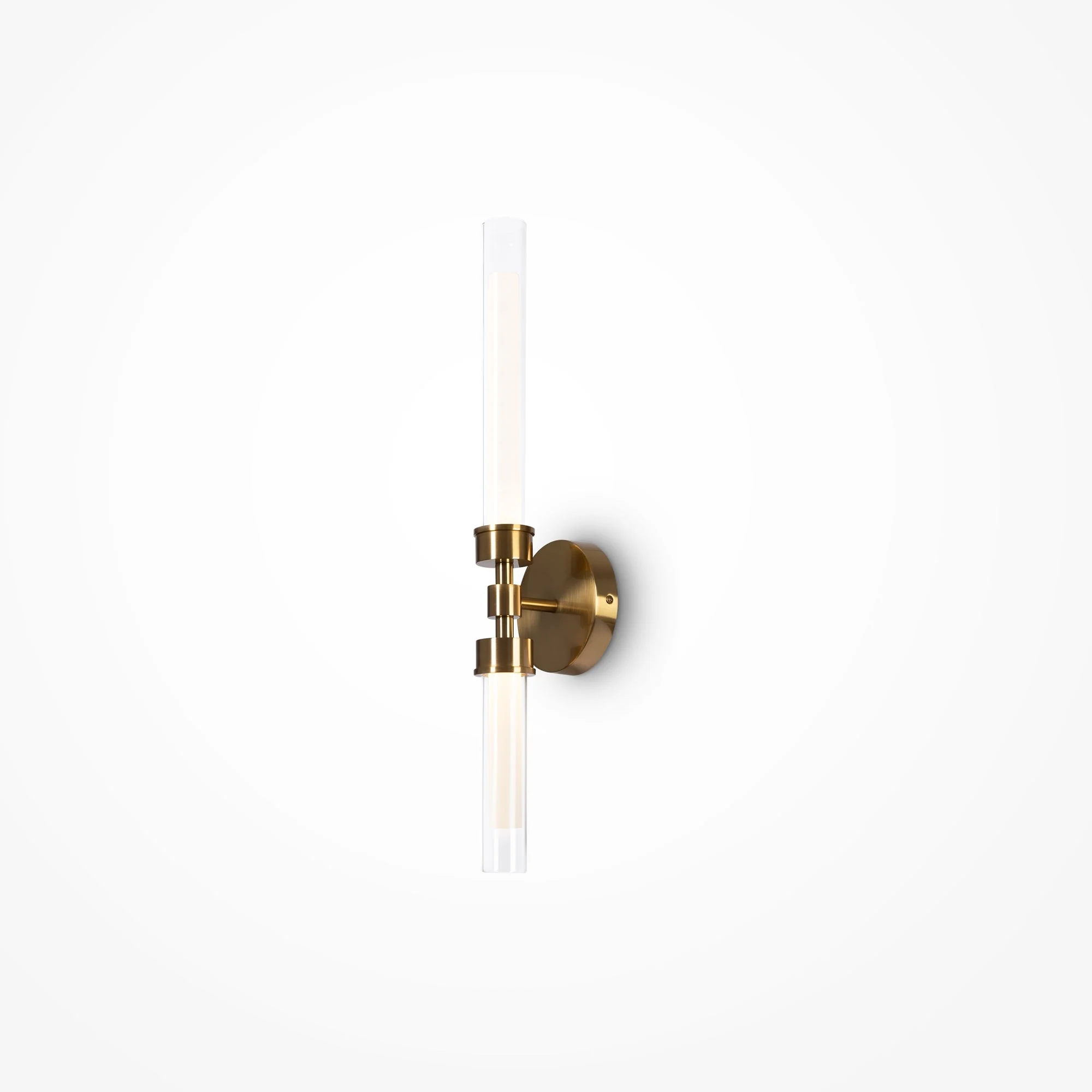 Stelo Indoor LED Wall Light - Brass/Black Finish - Image 7