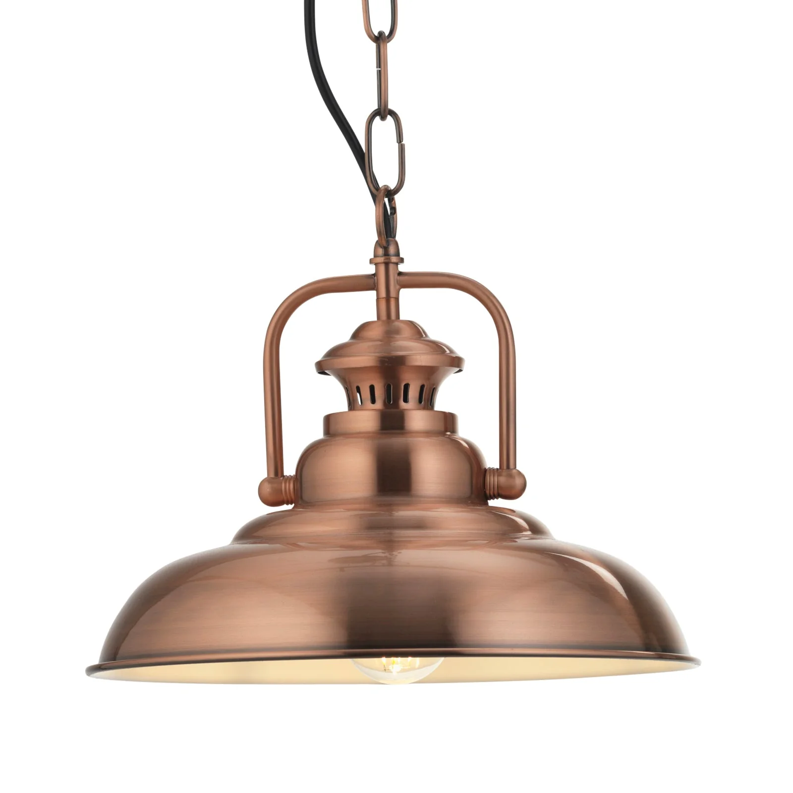 Sten Concrete Grey/Copper 1Lt Single Pendant - Image 3