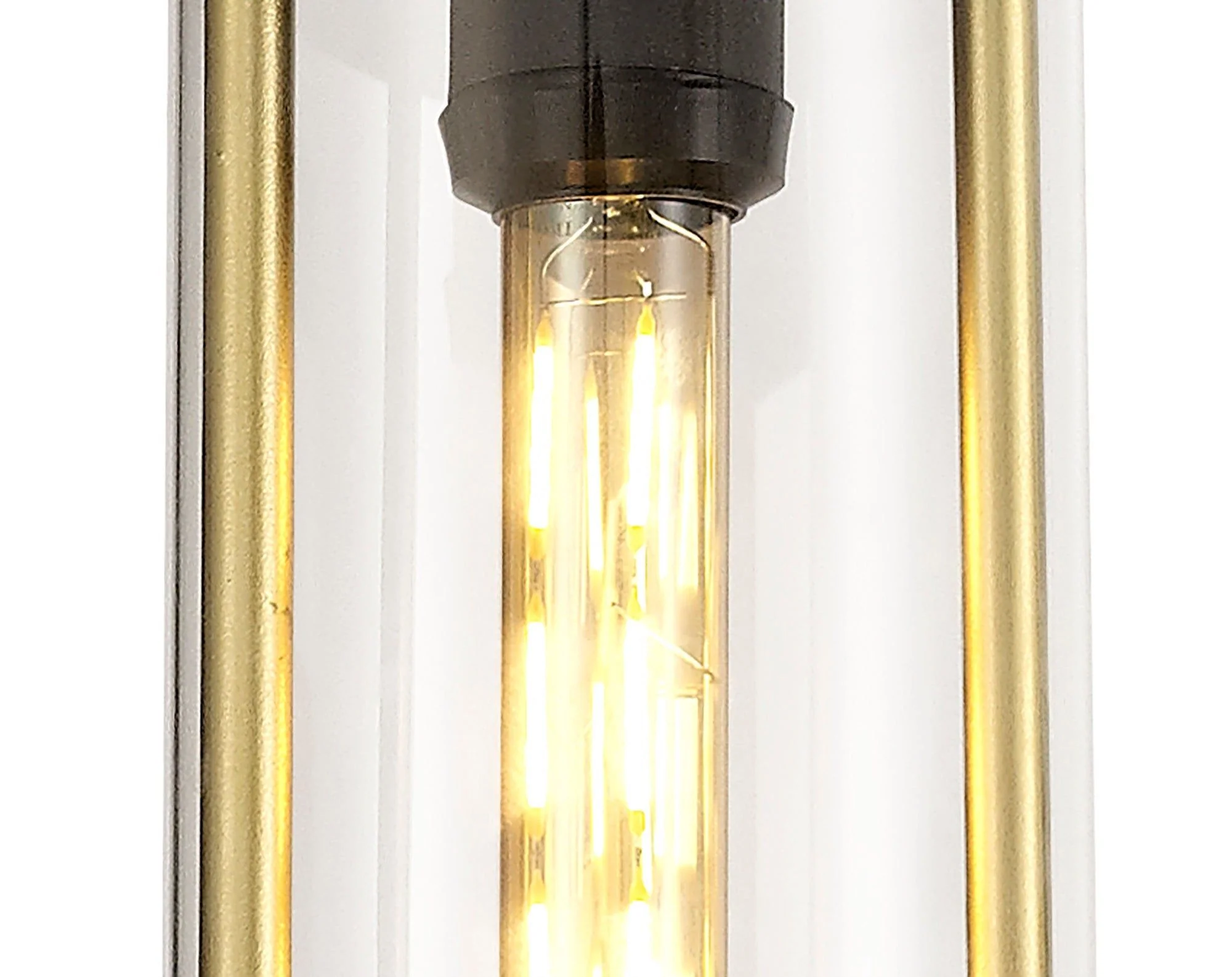 Ster Pendant, 1 x E27, Black & Gold/Clear Glass, IP54 - Image 5