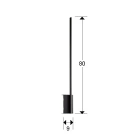 Stick 3Lt LED Wall Light - Black - Image 3