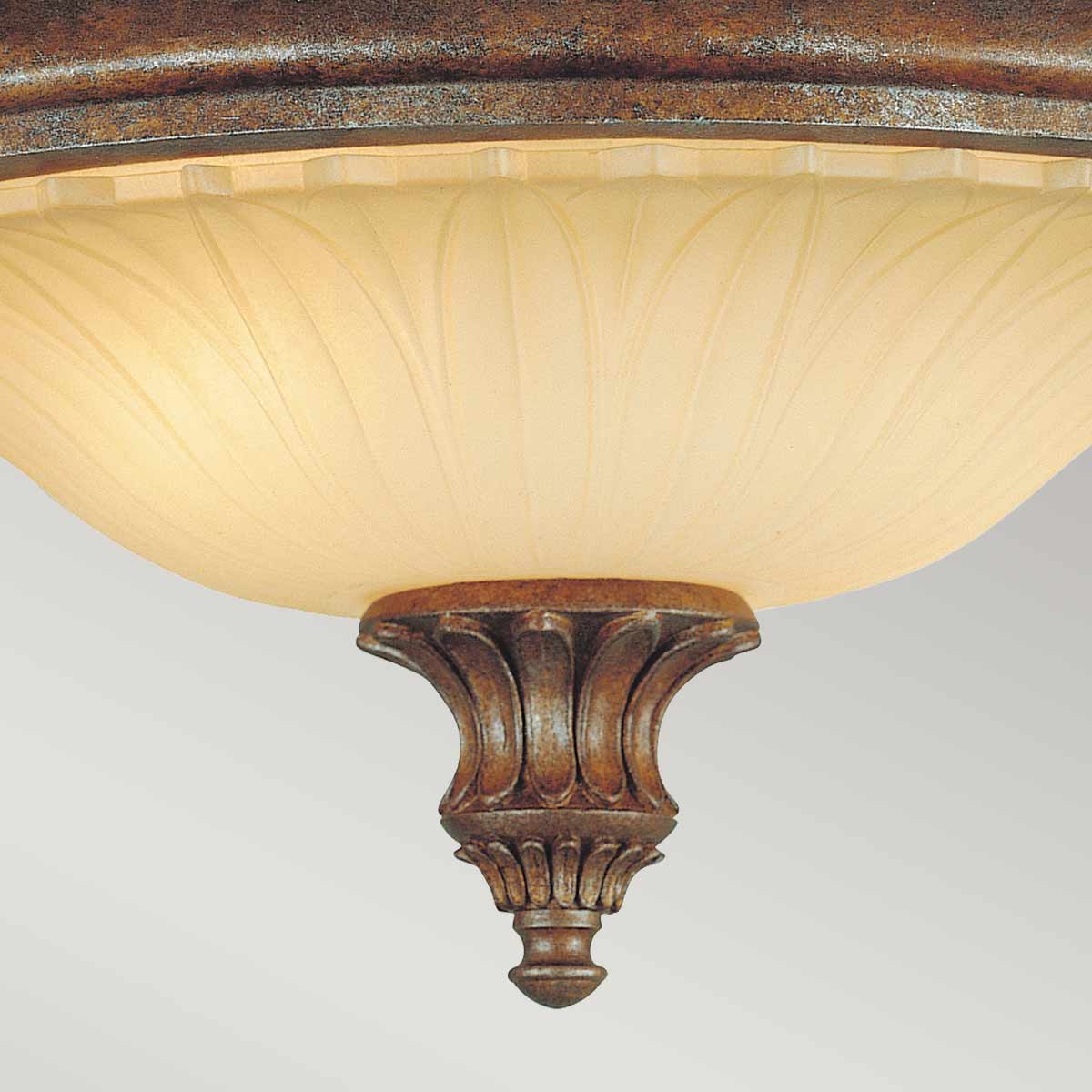 Stirling Castle 2 Light Flush - British Bronze - Image 3