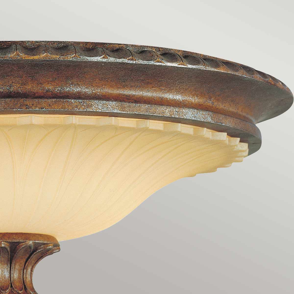 Stirling Castle 2 Light Flush - British Bronze - Image 4