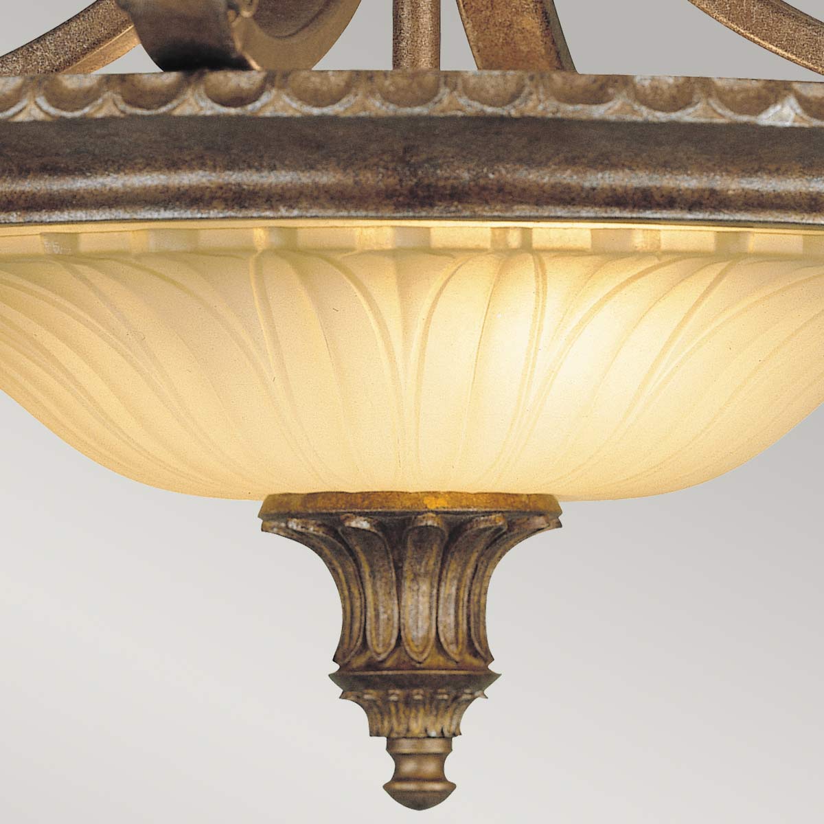 Stirling Castle 2 Light Semi-Flush - British Bronze - Image 4