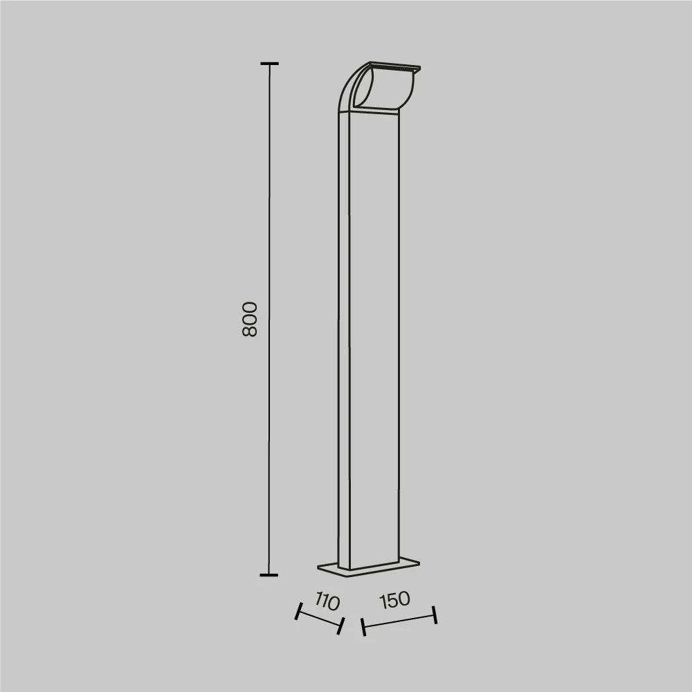 Stock LED Bollard Light 3000K IP65 - Image 2
