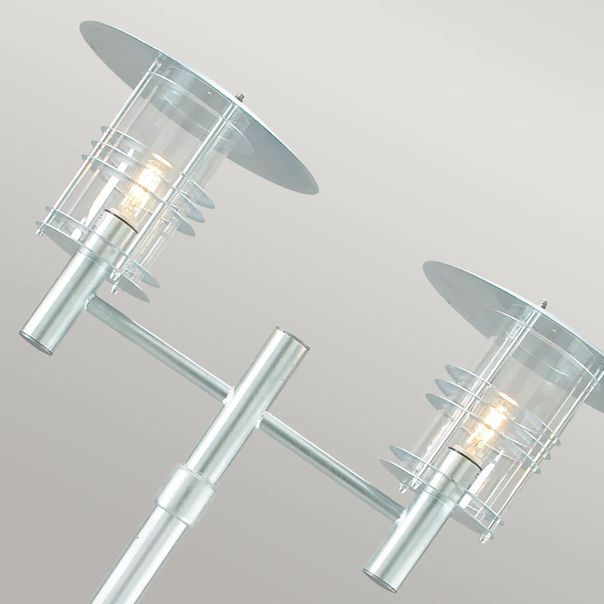 Stockholm 1/2Lt Lamp Post - Black/Galvanised IP54  E27 - Image 17