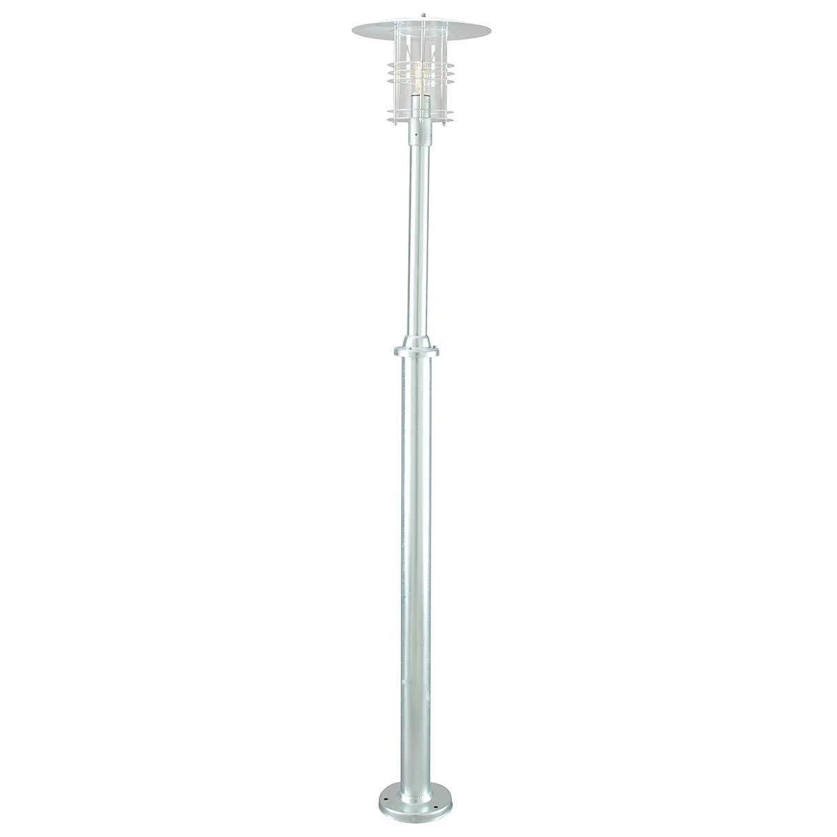 Stockholm 1/2Lt Lamp Post - Black/Galvanised IP54  E27 - Image 2